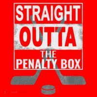 Cool Straight Outta The Penalty Box Hockey Player Themed Cool Gift Santa Hat thumb 1
