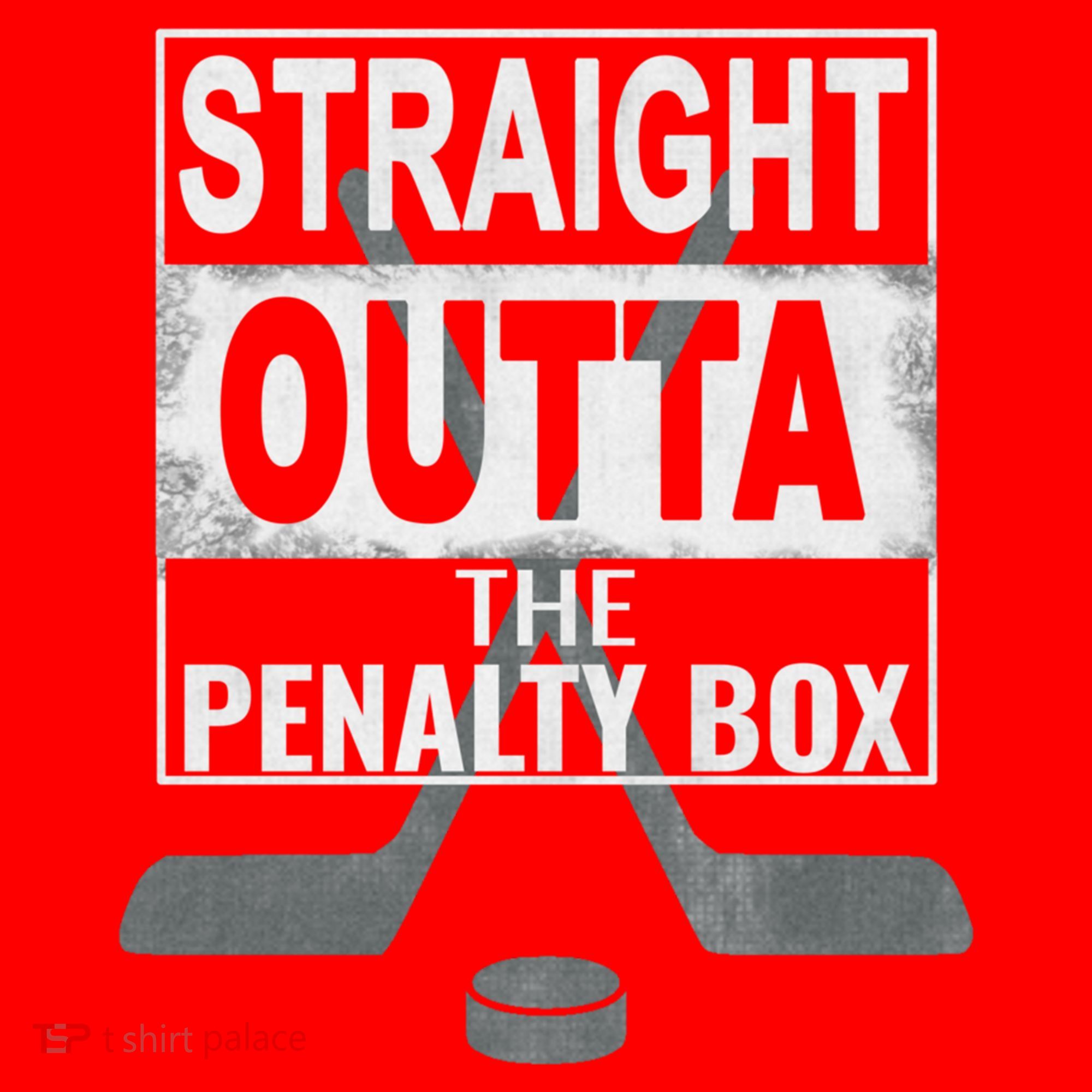 Cool Straight Outta The Penalty Box Hockey Player Themed Cool Gift Santa Hat