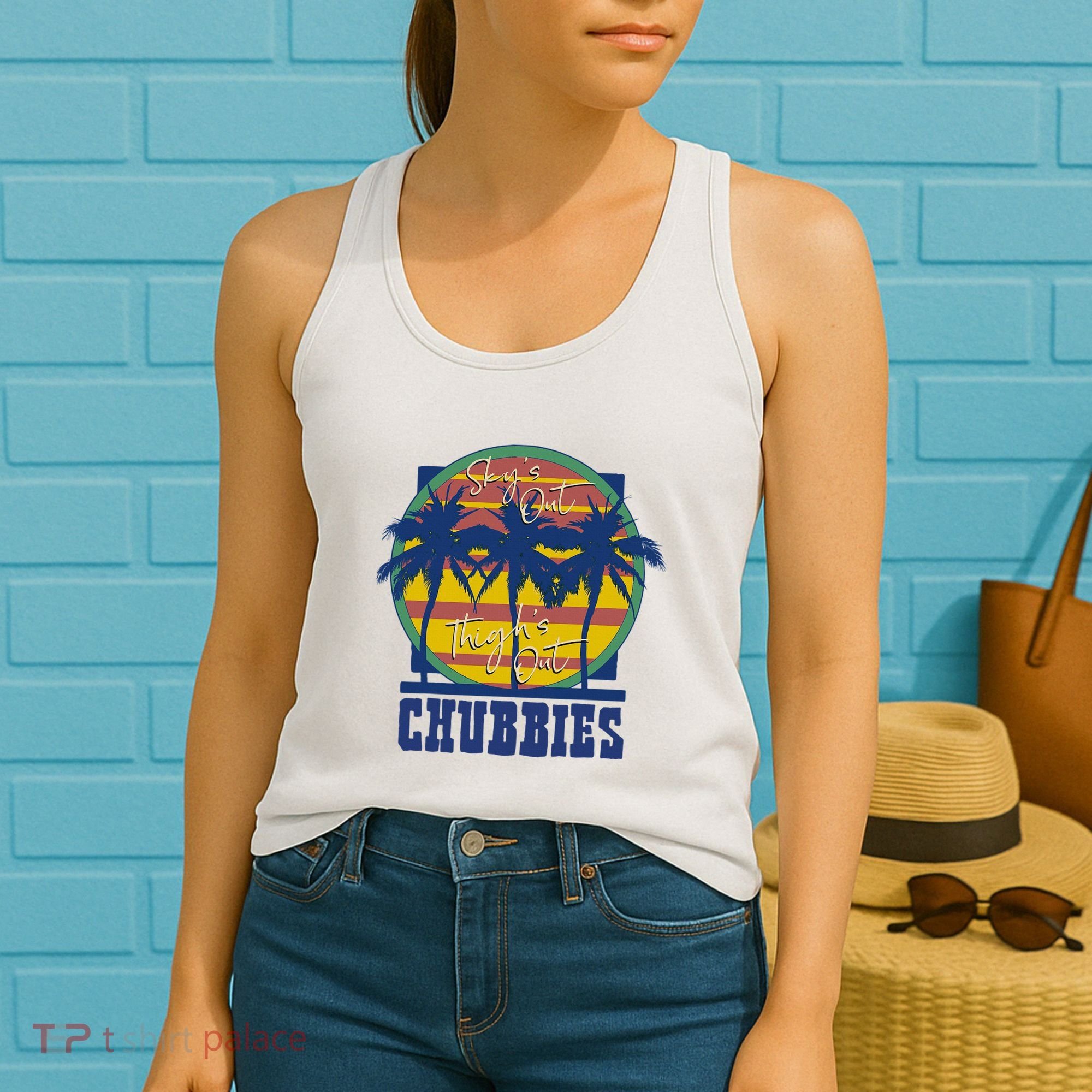 Chubbies Sky’S Out Thighs Out Women's Tank Top
