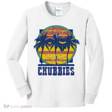 Chubbies Sky’S Out Thighs Out Kids Long Sleeve Shirt