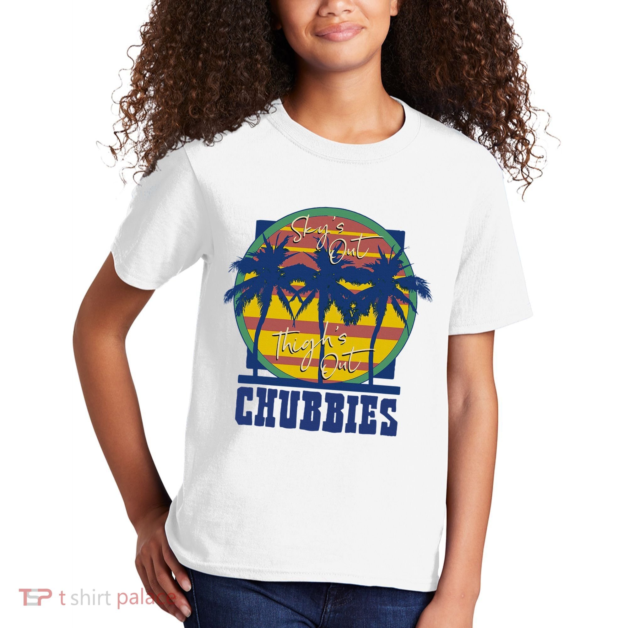 Chubbies Sky’S Out Thighs Out Kids T-Shirt