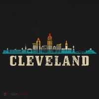 Cleveland Skyline Ohio Vintage Pride Retro T-Shirt thumb 7