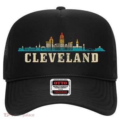 Cleveland Skyline Ohio Vintage Pride Retro Hat