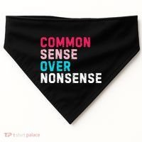 Common Sense Over Nonsense USA-Made Doggie Bandana thumb 0