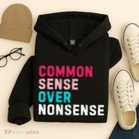 Common Sense Over Nonsense Hoodie thumb 4