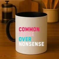 Common Sense Over Nonsense Coffee Mug thumb 4