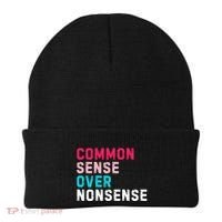 Common Sense Over Nonsense Beanie thumb 0