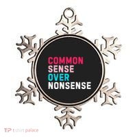 Common Sense Over Nonsense Ornament thumb 0