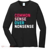 Common Sense Over Nonsense Women's Long Sleeve Shirt thumb 0