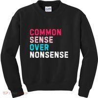 Common Sense Over Nonsense Kids Sweatshirt thumb 0