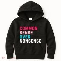 Common Sense Over Nonsense Kids Hoodie thumb 0