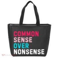 Common Sense Over Nonsense Tote Bag thumb 0