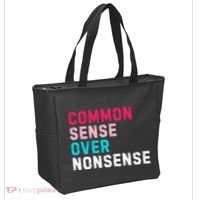 Common Sense Over Nonsense Tote Bag thumb 2