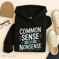 Common Sense Over Nonsense Hoodie thumb 4