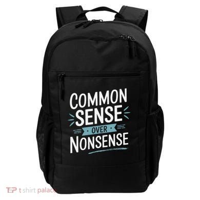 Common Sense Over Nonsense Backpack