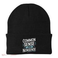Common Sense Over Nonsense Beanie thumb 0