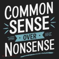 Common Sense Over Nonsense Tumbler thumb 3