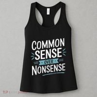Common Sense Over Nonsense Women's Tank Top thumb 3