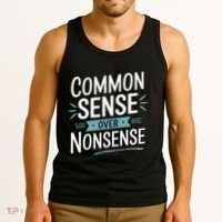 Common Sense Over Nonsense Tank Top thumb 3