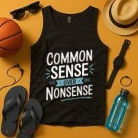Common Sense Over Nonsense Tank Top thumb 4