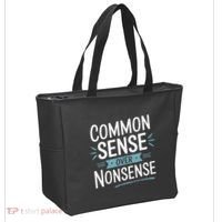 Common Sense Over Nonsense Tote Bag thumb 2