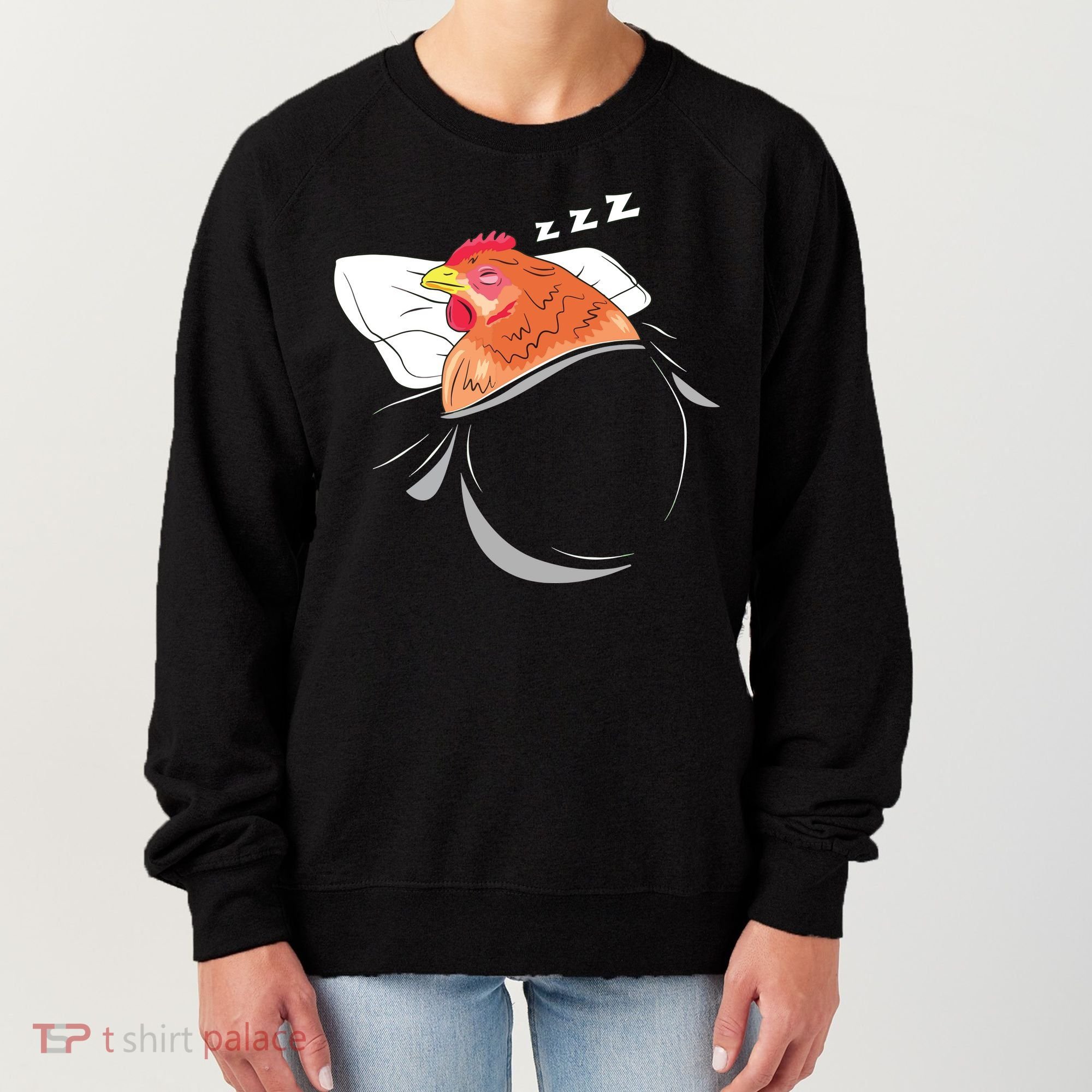 Chicken Sleeping Pajamas Nap PJs Outfit Farmer Gift Chicken Women's Sweatshirt