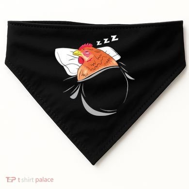 Chicken Sleeping Pajamas Nap PJs Outfit Farmer Gift Chicken USA-Made Doggie Bandana