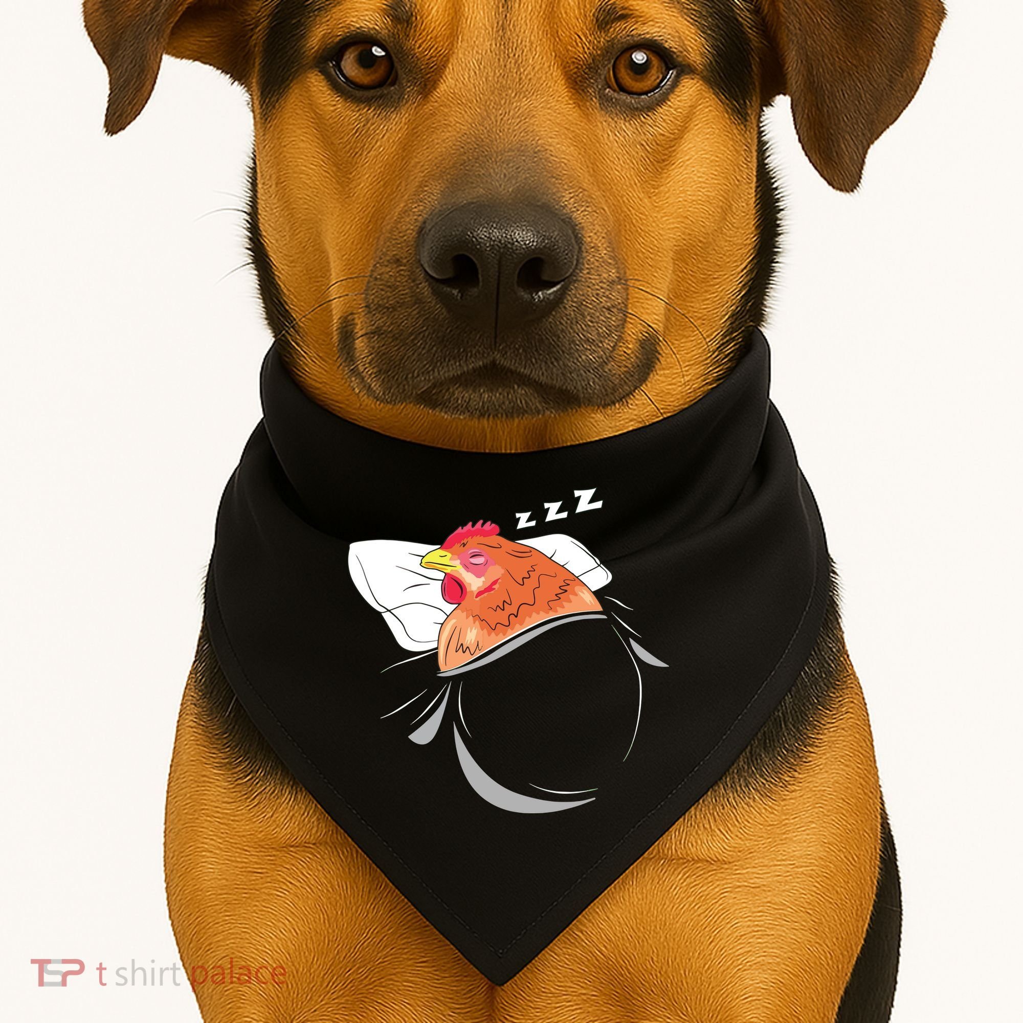 Chicken Sleeping Pajamas Nap PJs Outfit Farmer Gift Chicken USA-Made Doggie Bandana