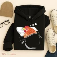 Chicken Sleeping Pajamas Nap PJs Outfit Farmer Gift Chicken Hoodie thumb 4