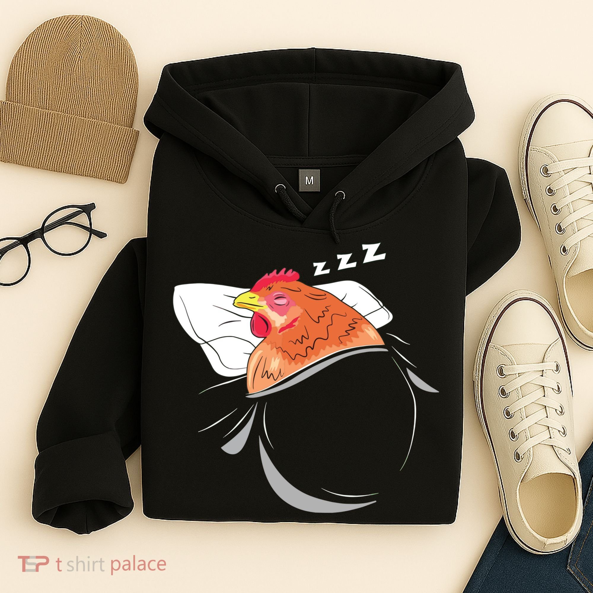 Chicken Sleeping Pajamas Nap PJs Outfit Farmer Gift Chicken Hoodie