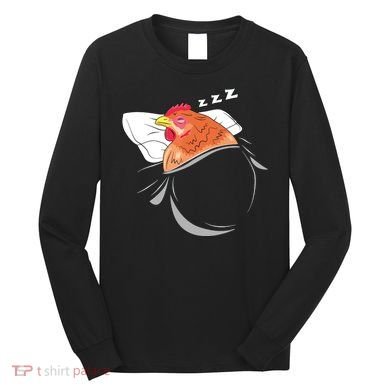 Chicken Sleeping Pajamas Nap PJs Outfit Farmer Gift Chicken Long Sleeve Shirt
