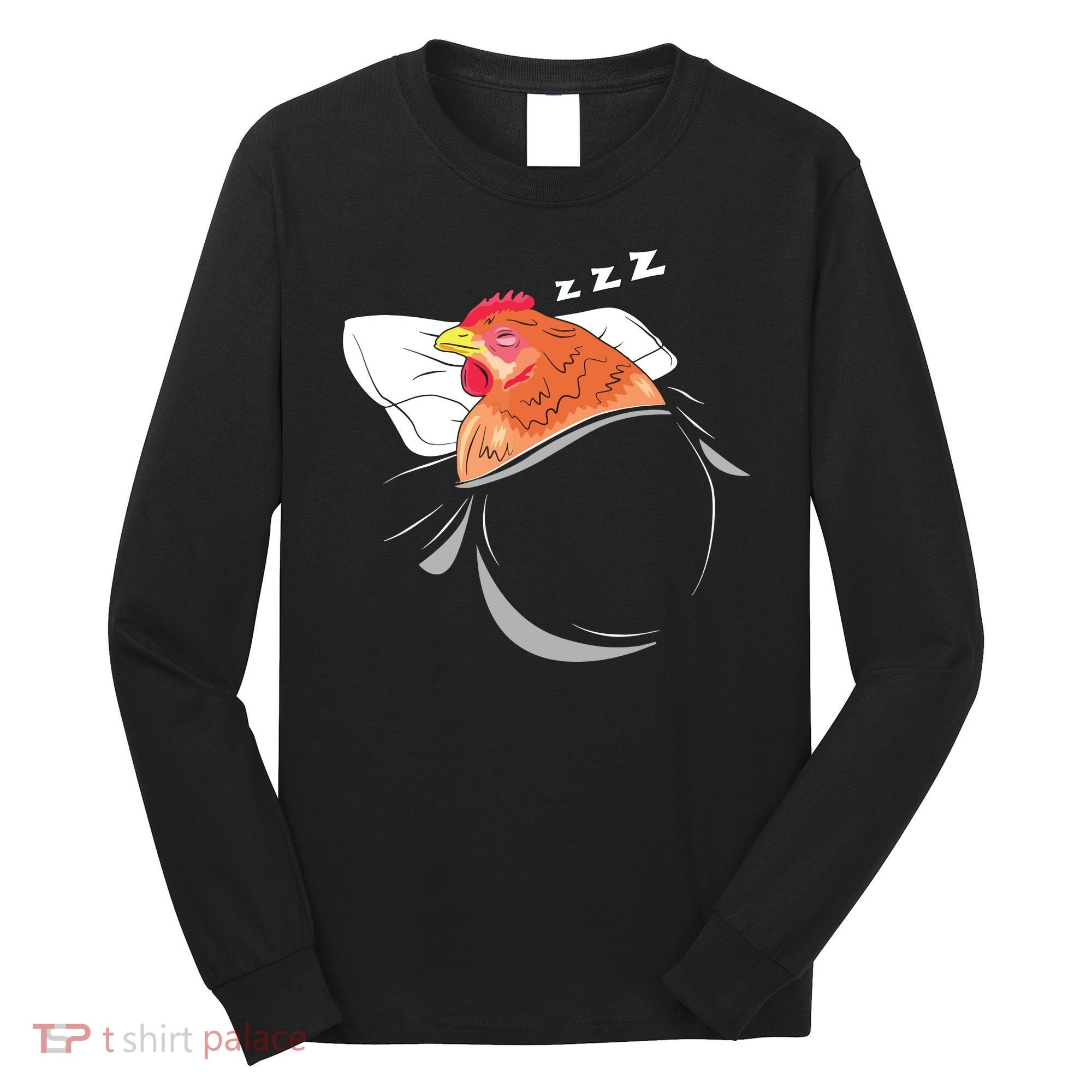 Chicken Sleeping Pajamas Nap PJs Outfit Farmer Gift Chicken Long Sleeve Shirt