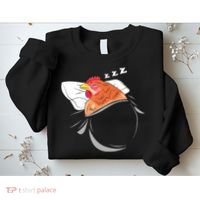 Chicken Sleeping Pajamas Nap PJs Outfit Farmer Gift Chicken Sweatshirt thumb 2