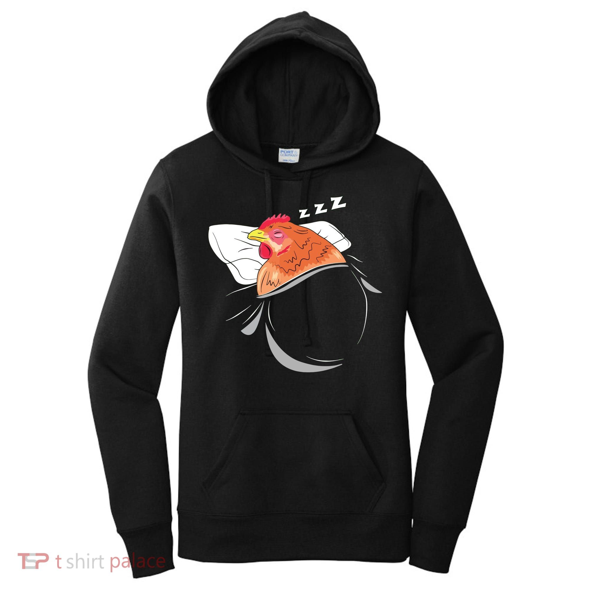 Chicken Sleeping Pajamas Nap PJs Outfit Farmer Gift Chicken Women's Hoodie