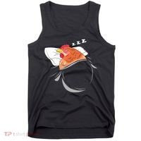 Chicken Sleeping Pajamas Nap PJs Outfit Farmer Gift Chicken Tank Top thumb 0