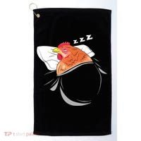 Chicken Sleeping Pajamas Nap PJs Outfit Farmer Gift Chicken Golf Towel thumb 0