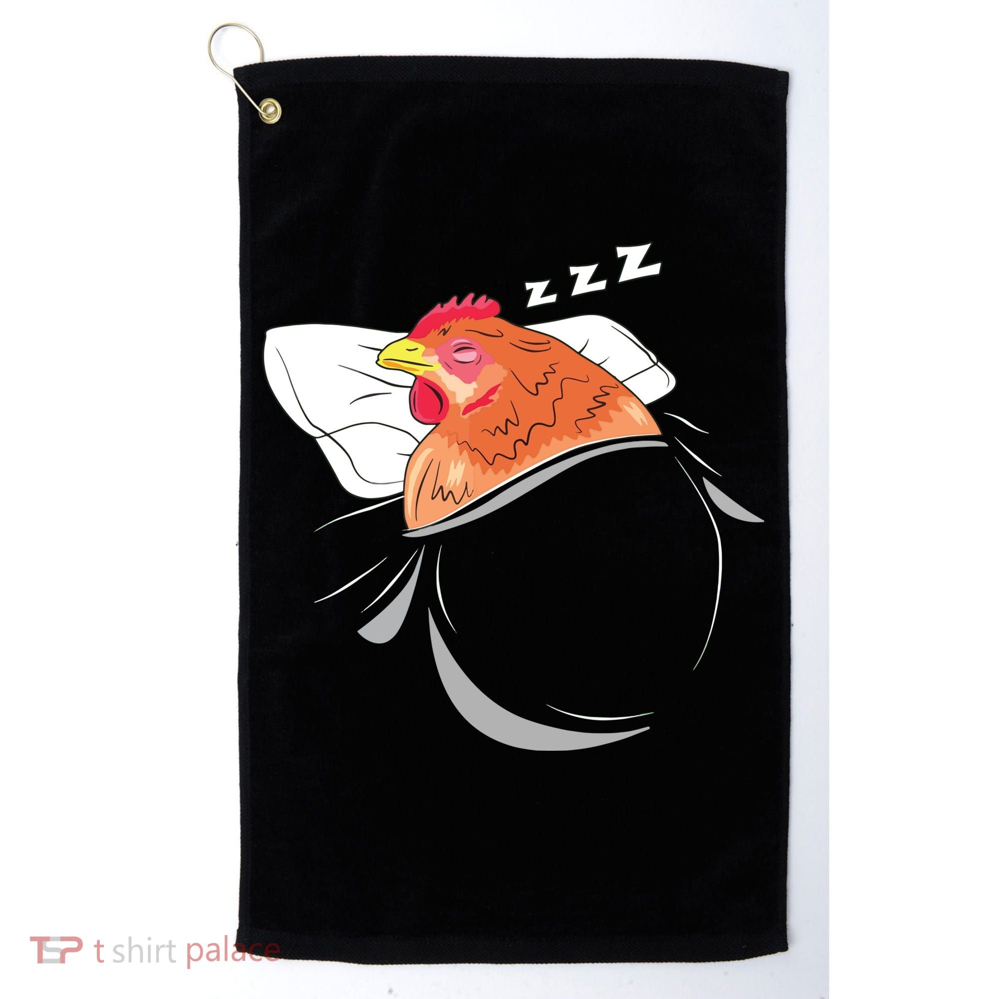 Chicken Sleeping Pajamas Nap PJs Outfit Farmer Gift Chicken Golf Towel