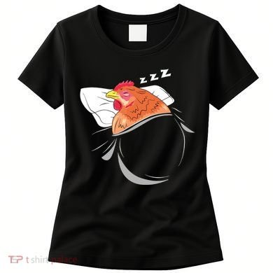Chicken Sleeping Pajamas Nap PJs Outfit Farmer Gift Chicken Women's T-Shirt