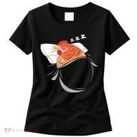 Chicken Sleeping Pajamas Nap PJs Outfit Farmer Gift Chicken Women's T-Shirt thumb 0