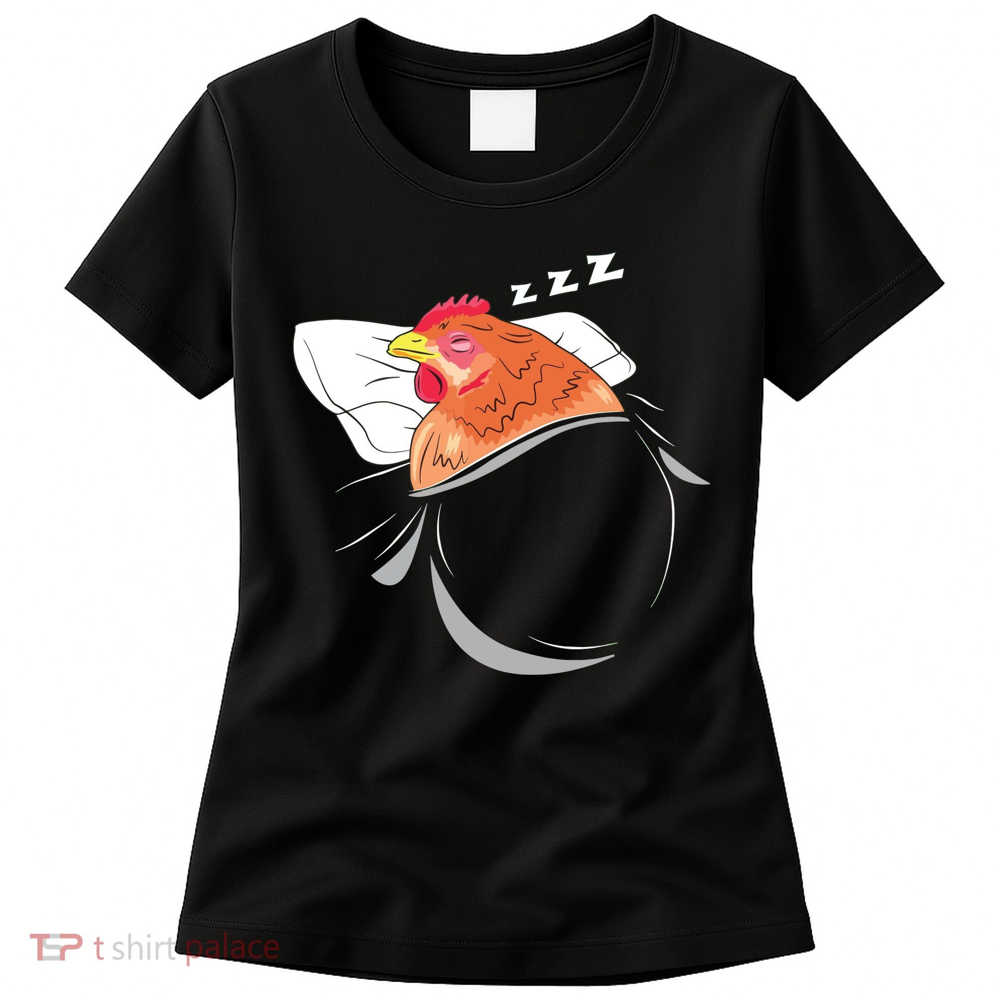 Chicken Sleeping Pajamas Nap PJs Outfit Farmer Gift Chicken Women's T-Shirt
