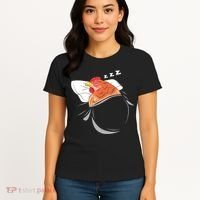 Chicken Sleeping Pajamas Nap PJs Outfit Farmer Gift Chicken Women's T-Shirt thumb 4