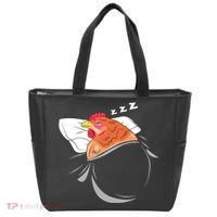 Chicken Sleeping Pajamas Nap PJs Outfit Farmer Gift Chicken Tote Bag thumb 0
