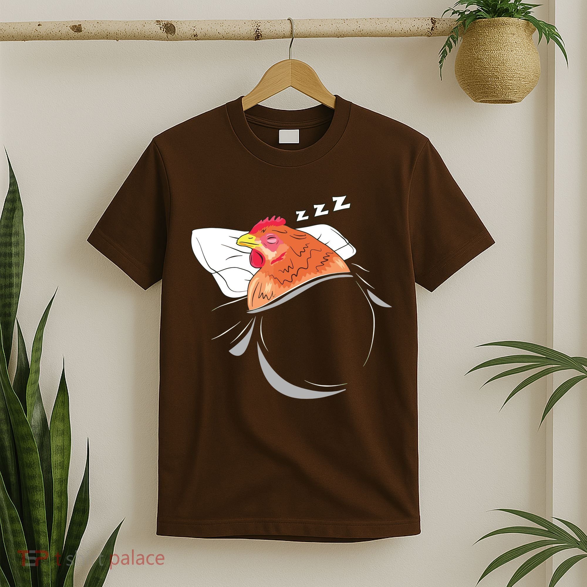 Chicken Sleeping Pajamas Nap PJs Outfit Farmer Gift Chicken T-Shirt