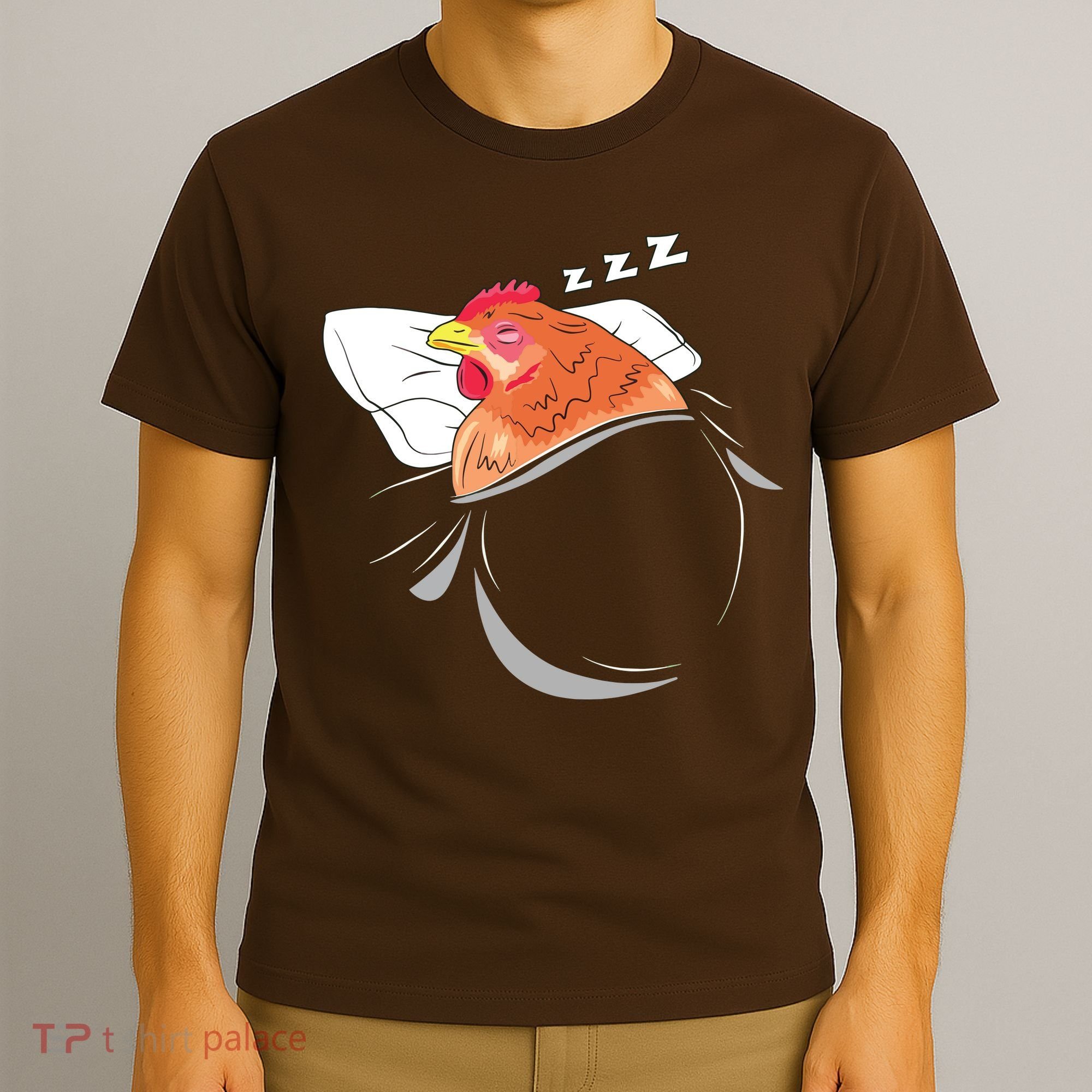 Chicken Sleeping Pajamas Nap PJs Outfit Farmer Gift Chicken T-Shirt