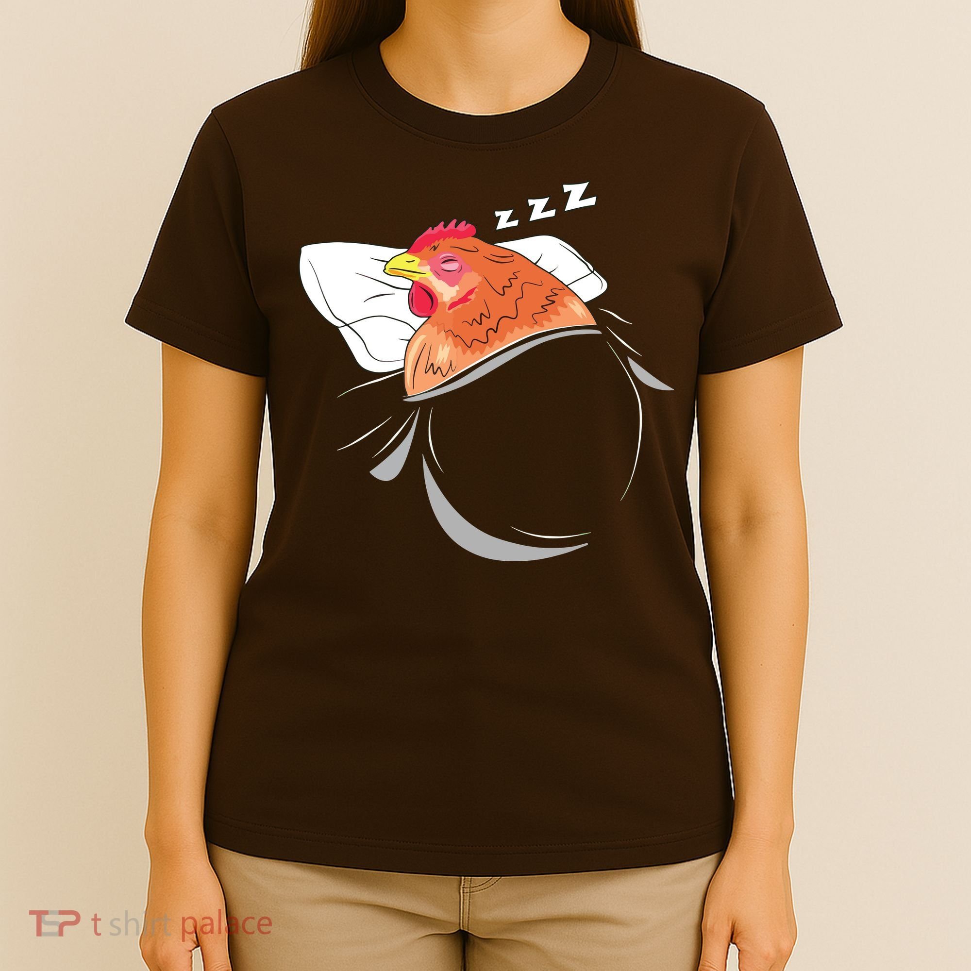 Chicken Sleeping Pajamas Nap PJs Outfit Farmer Gift Chicken T-Shirt