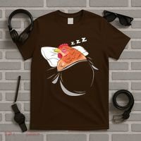 Chicken Sleeping Pajamas Nap PJs Outfit Farmer Gift Chicken T-Shirt thumb 5