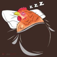 Chicken Sleeping Pajamas Nap PJs Outfit Farmer Gift Chicken T-Shirt thumb 7