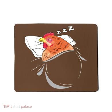 Chicken Sleeping Pajamas Nap PJs Outfit Farmer Gift Chicken Mousepad