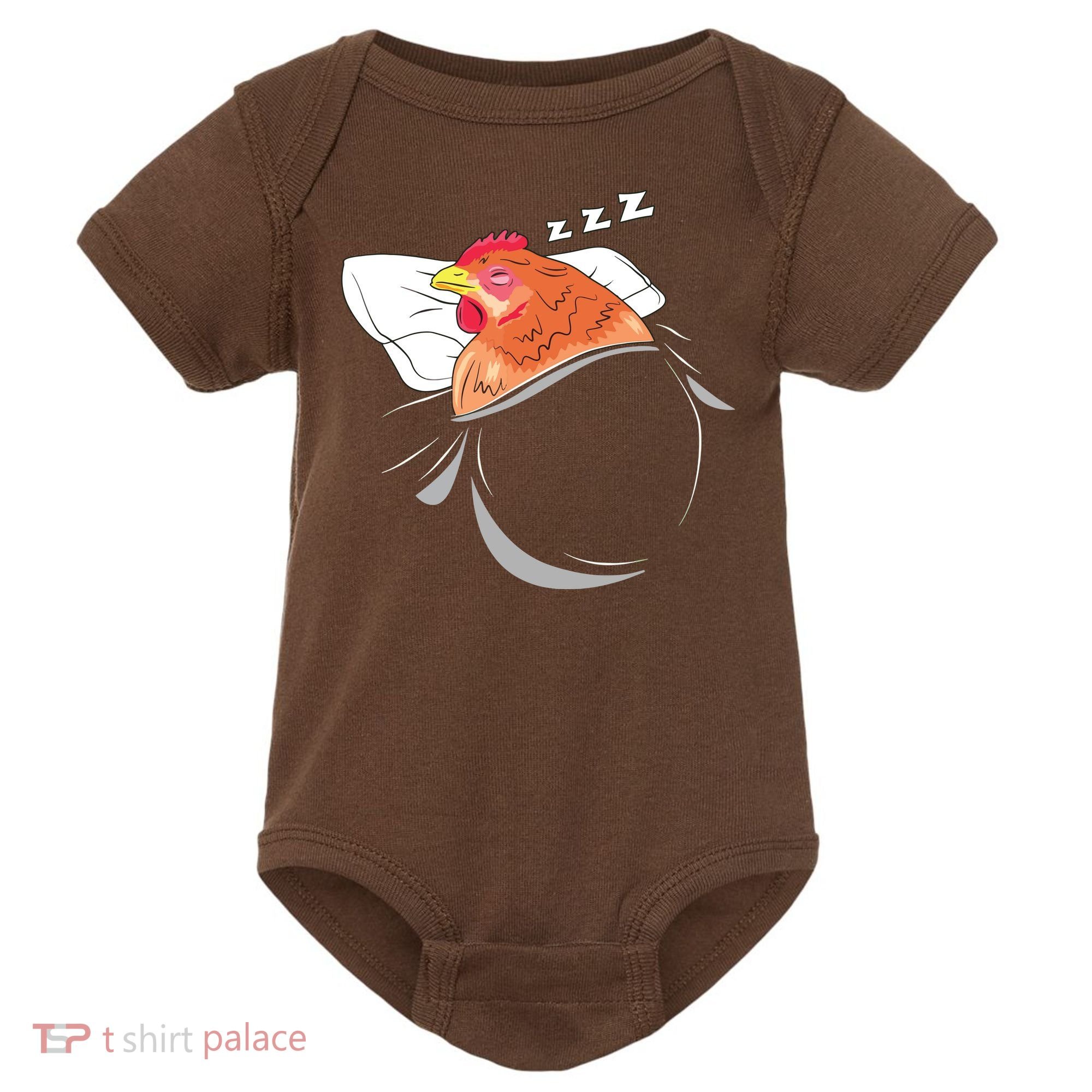 Chicken Sleeping Pajamas Nap PJs Outfit Farmer Gift Chicken Baby Bodysuit