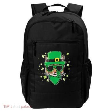 Cat St Patricks Day Leprechaun Shamrock Irish Catrick's Backpack
